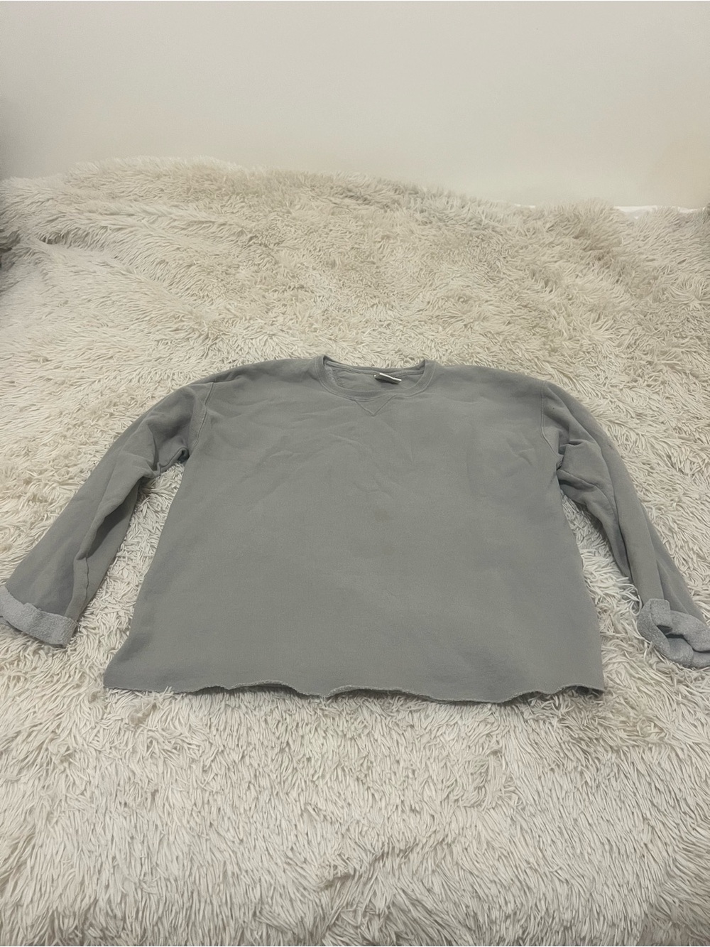 Women's Gray Crewneck Sweatshirt - Unbranded